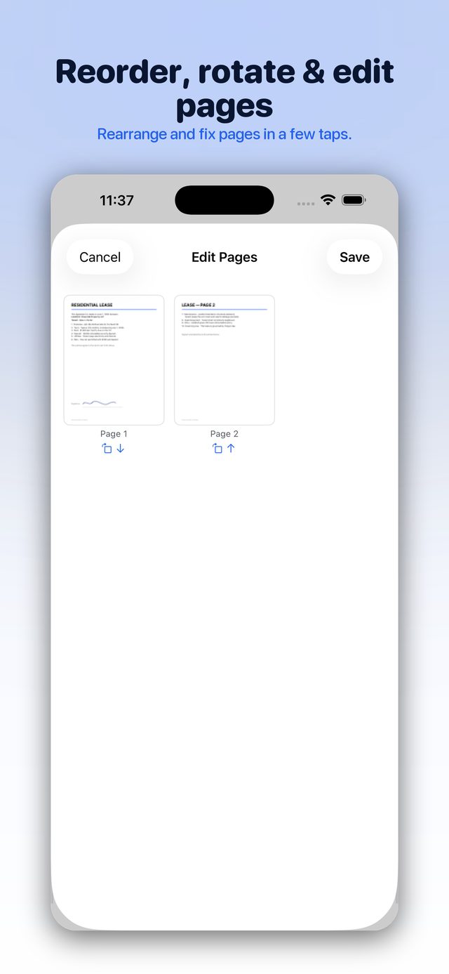 Annotate and sign a scan