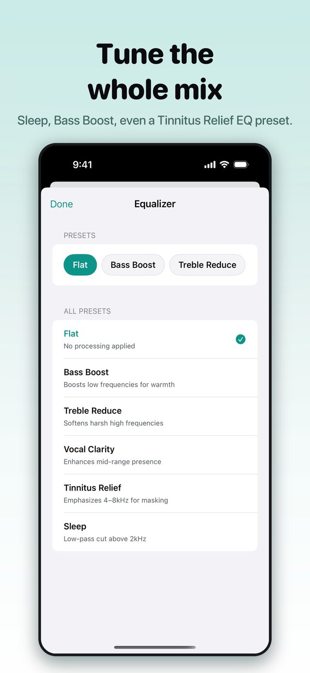 EQ presets