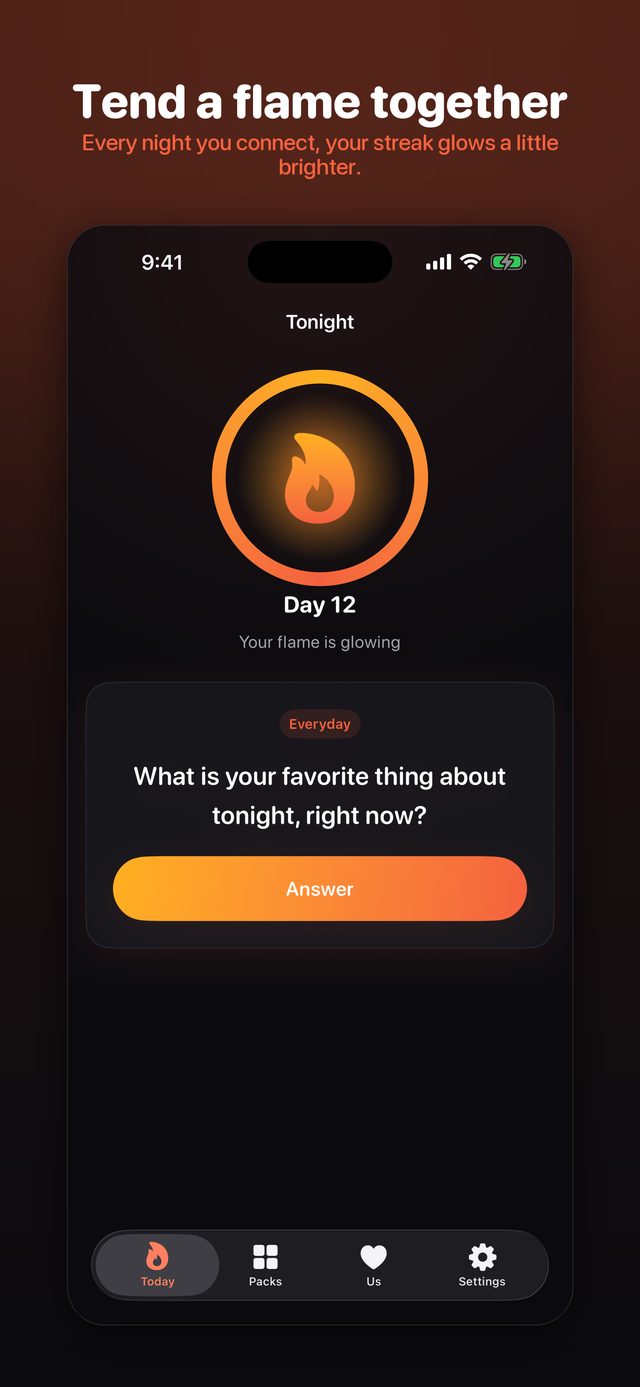 Your Kindling flame grows with your streak