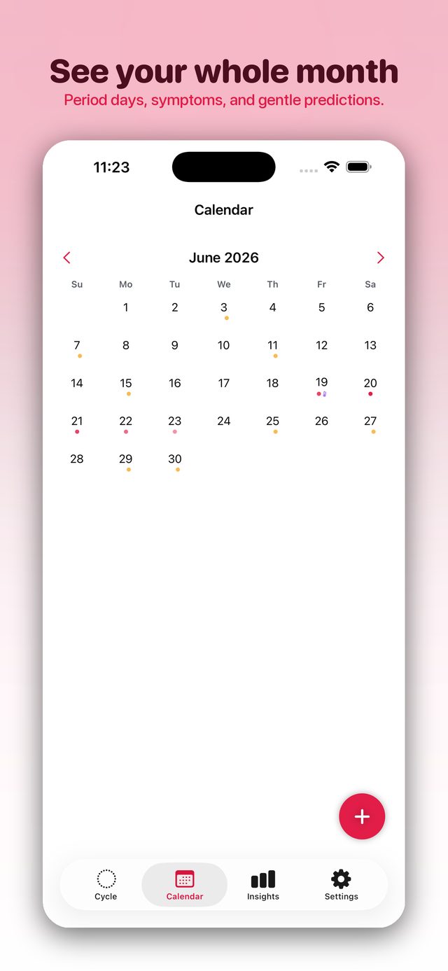 Calendar view