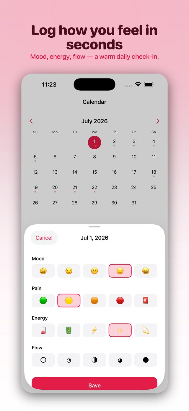 Symptom logging
