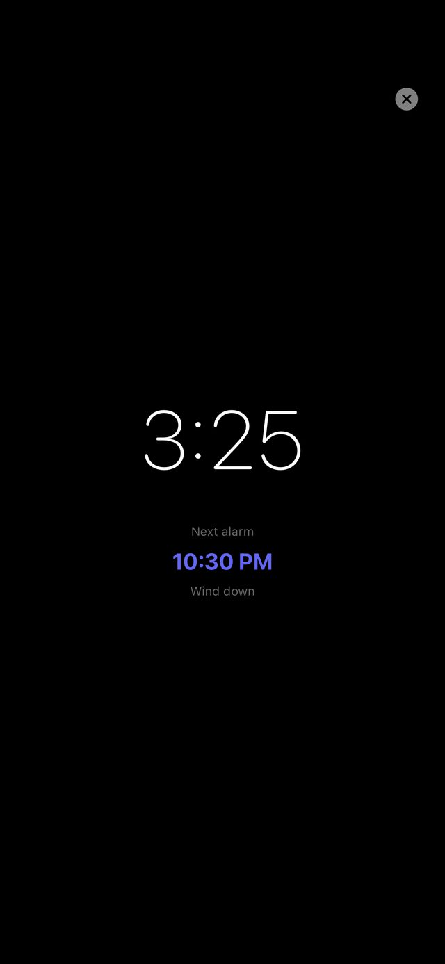 Nightstand mode bedside clock